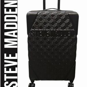 Steve Madden Karisma Collection Hard Side Expandable Spinner 24" Luggage- Black